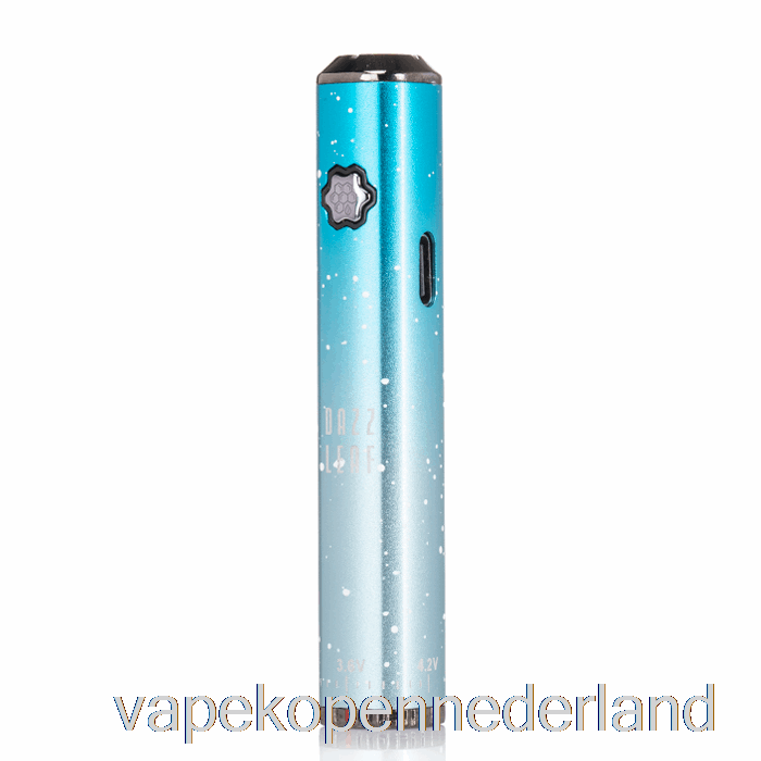 Vape Nederland Dazzleaf Squarii Bottom Twist 510 Batterij Hemelsblauw Splatter